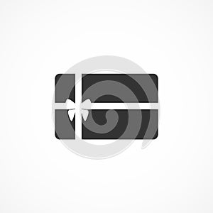 Vector image gift card icon.