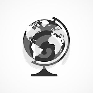 Vector image globe icon.