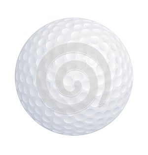 Vector image of a golf ball isolated on a white background