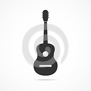 Vector image guitar icon.