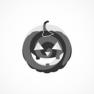Vector image of halloween pumpkin icon.