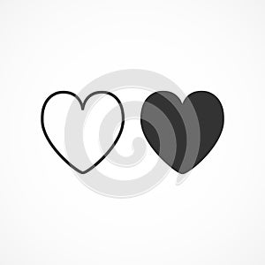 Vector image heart icon.