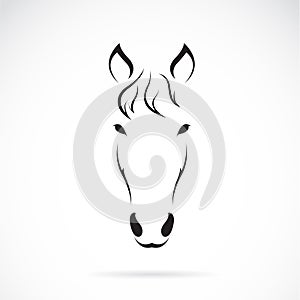 Vector image of an horse face