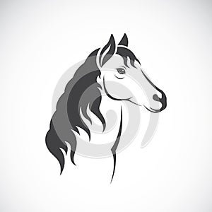 Vector image of an horse haed design