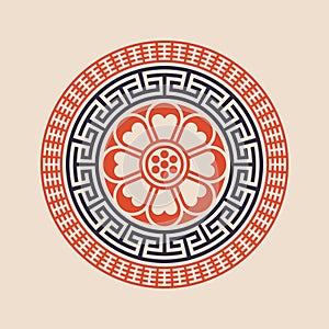 Vector image of korean ornament