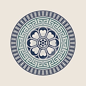 Vector image of korean ornament