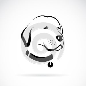 Vector image of an Labrador dog's head