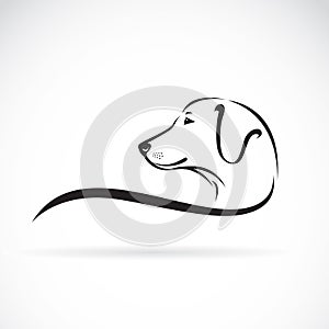 Vector image of an Labrador dogs head.