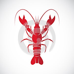 Vector image of an lobster design