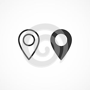 Vector image of a location icon