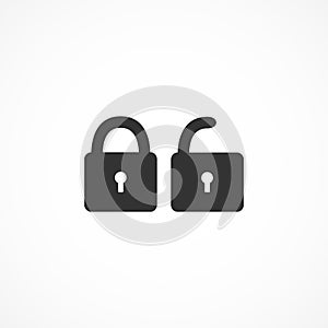 Vector image lock icon.