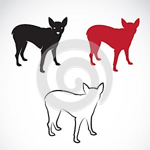 Vector image of a miniature pinscher