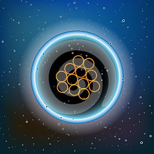 Vector image Molecules background illustration
