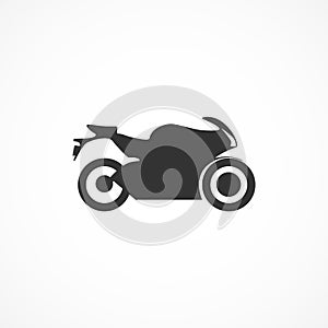 Vector image motorcycle icon.