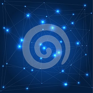 Vector neural network concept. Abstract background. Network or connection. Network technology