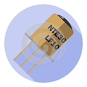 Vector image of a phototransistor