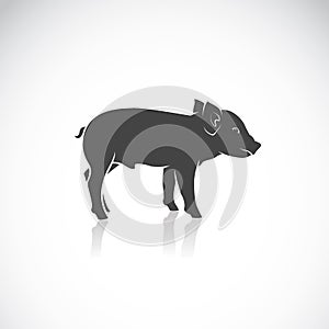 Vector image of a piglet