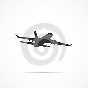 Vector image plane icon.