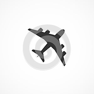 Vector image plane icon.