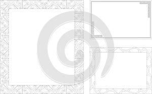 vector image.sandblast.abstraction border design