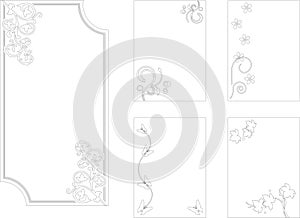 vector image.sandblast.abstraction border design