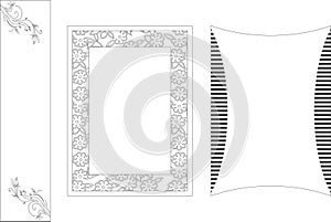 vector image.sandblast.abstraction border design photo
