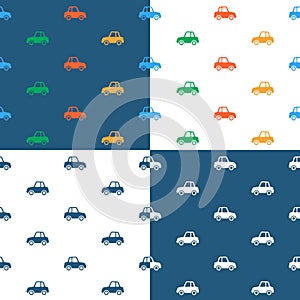 Vector image of seamless car pattern