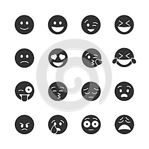 Vector image set emoticons icons