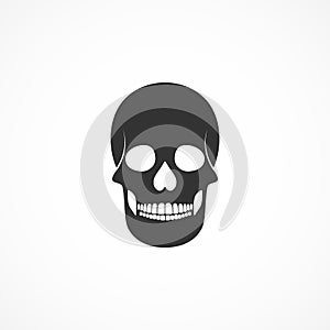 Vector image skull icon.