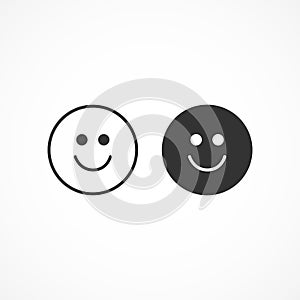 Vector image smiley icon.