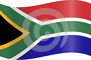 Vector image of the South African national flag