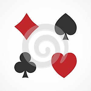 Vector image of a suit of playing cards.