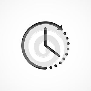 Vector image of time icon.