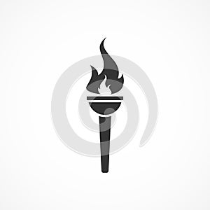 Vector image of a torch icon.