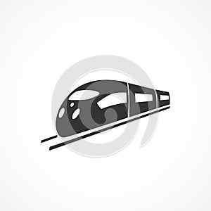 Vector image train icon.