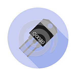 Vector image of a transistor