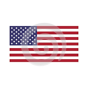 Vector image of USA flag.United States of America flag