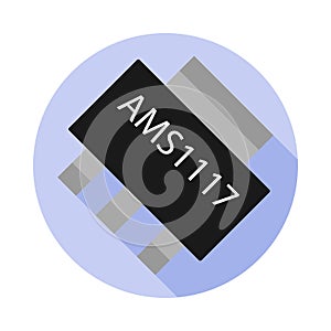 Vector image of the voltage regulator