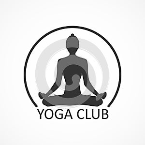 Vector image yoga logo.