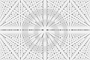 Vector infinity data matrix visualization. Grayscale big data structure with binary numbers lattice.