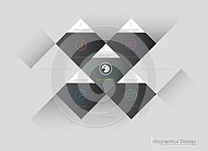 Vector Infographic 3d geometric label