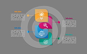 Square style vector eps infographic element design.