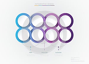 Vector Infographic 3d circle label template design.Infograph photo