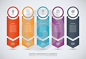 Vector infographic design template