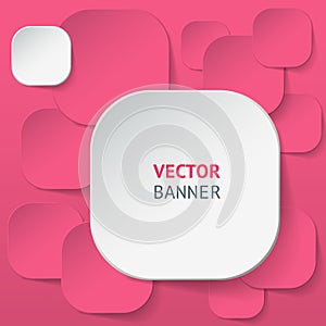 Vector infographic origami banners set.