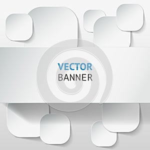 Vector infographic origami banners set.