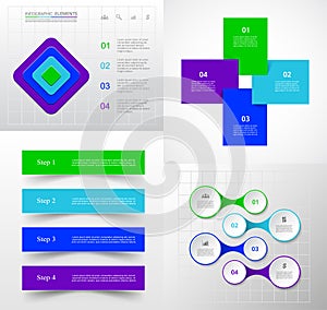 Vector infographic set.