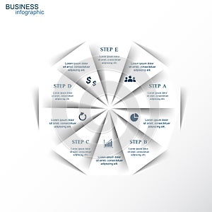 Vector infographic template.