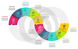 Vector infographic template