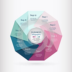 Vector infographic template